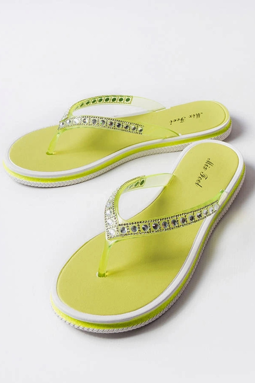 Neónovo zelené zirkónové žabky Patrier