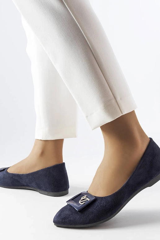 Námornícke modré balerínky so...