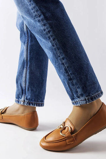 Hnedé dámske mokasíny... 2