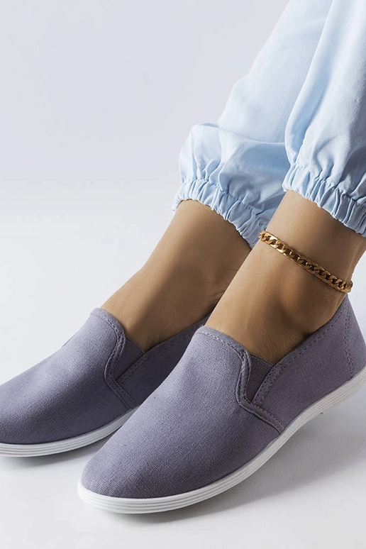 Šedé látkové tenisky Quincy