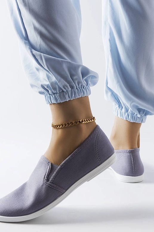 Šedé látkové tenisky Quincy