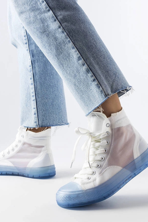 Modré a biele vysoké tenisky Nanterre