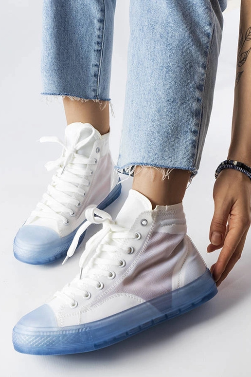 Modré a biele vysoké tenisky Nanterre