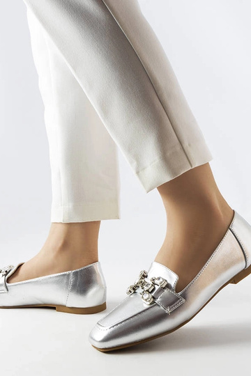 Strieborné mokasíny so... 2