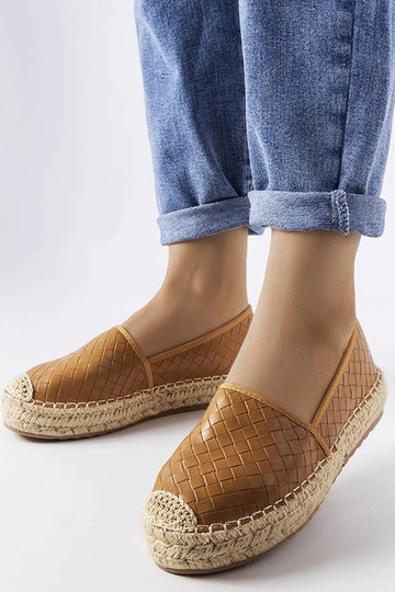 Hnedé espadrilky s reliéfom Geoffrey