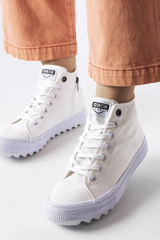 Biele vysoké tenisky Big Star FF274241