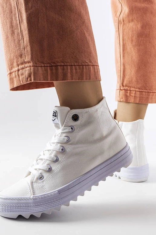 Biele vysoké tenisky Big Star FF274241