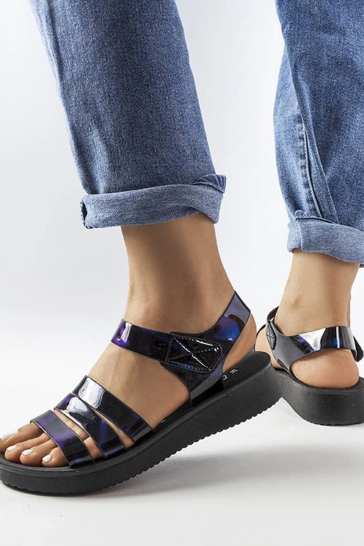 Námornícko modré sandále Covillon na...