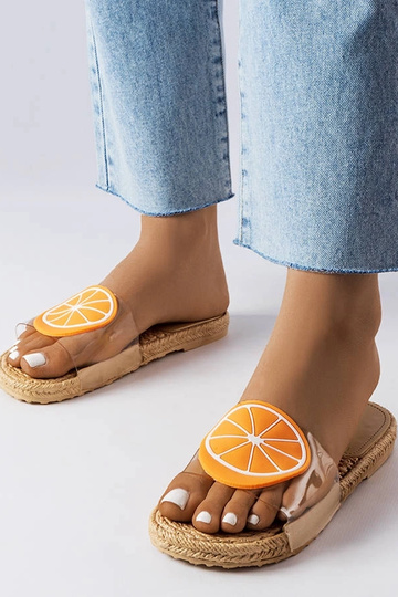 Priehľadné sandále s...