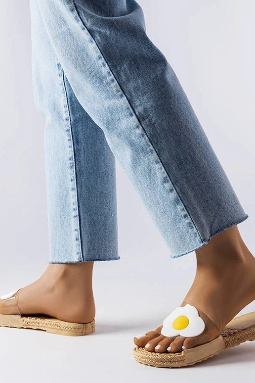 Transparentné kvetinové žabky Foddie