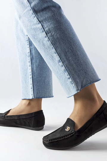 Čierne dámske mokasíny,... 2