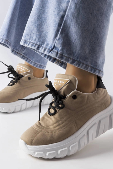 Tmavo béžové tenisky Aisys