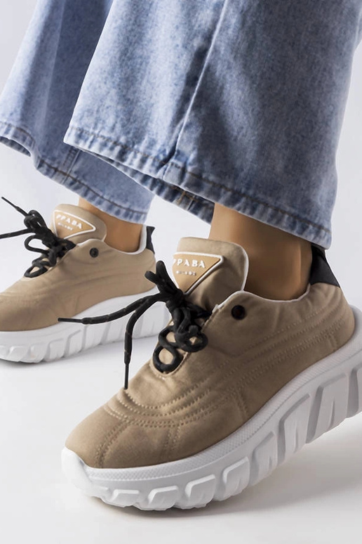 Tmavo béžové tenisky Aisys