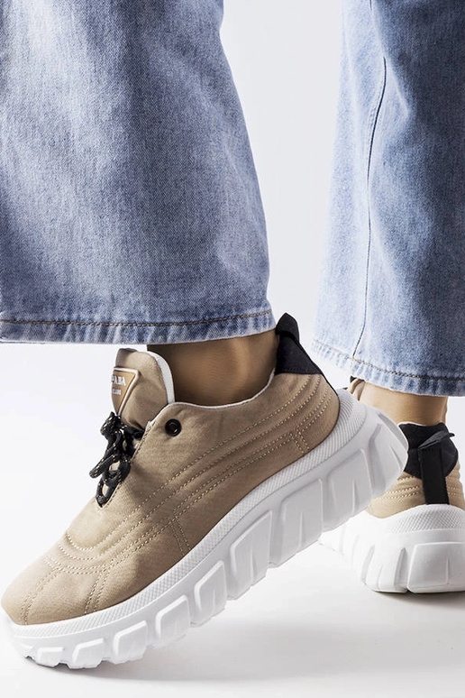 Tmavo béžové tenisky Aisys