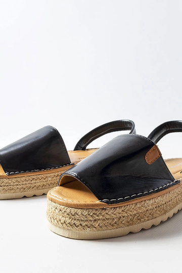 Čierne espadrilky na platforme, „Sadbera" 2