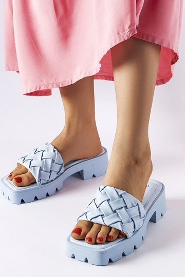 Traktorové žabky Lora modré