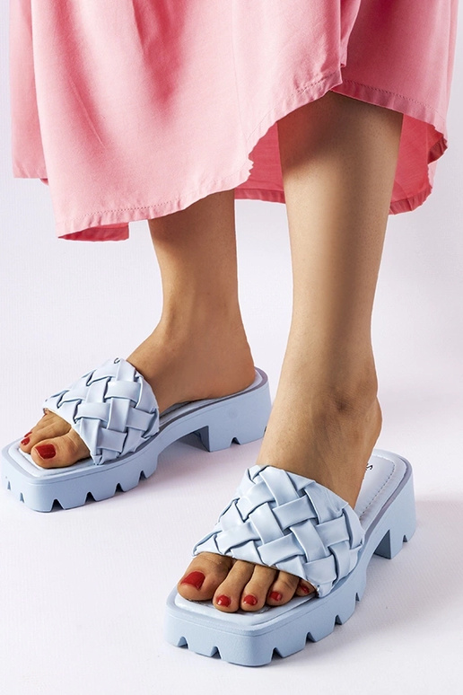 Traktorové žabky Lora modré