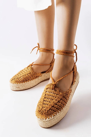 Ťavie šnurovacie espadrilky Partenia 2