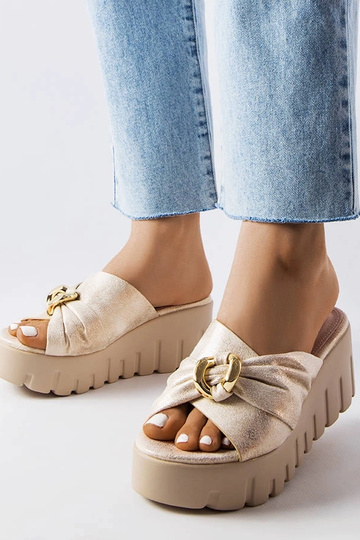 Zlaté dámske klinové...