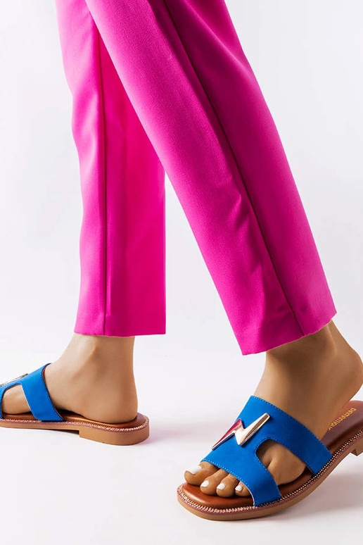 Leyra Blue ploché sandále
