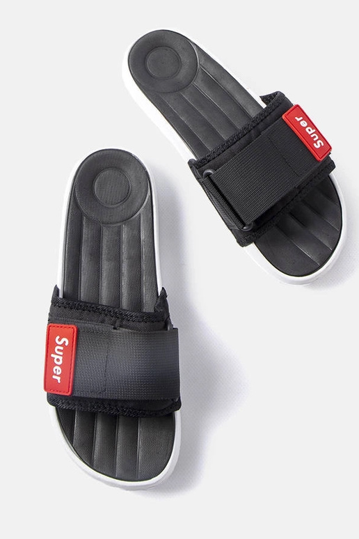 Alley Black nastaviteľné pánske žabky...