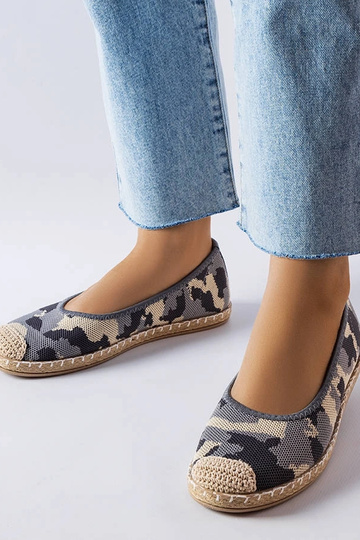 Nazúvacie espadrilky v šedej farbe Benedum