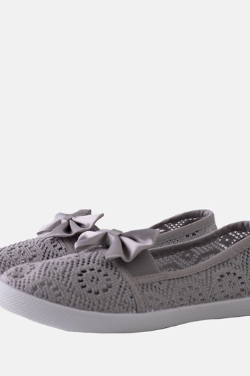 Sivé prelamované balerínky...