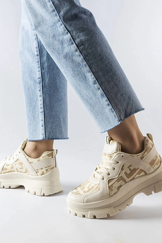 Béžové hrubé tenisky Brunswick