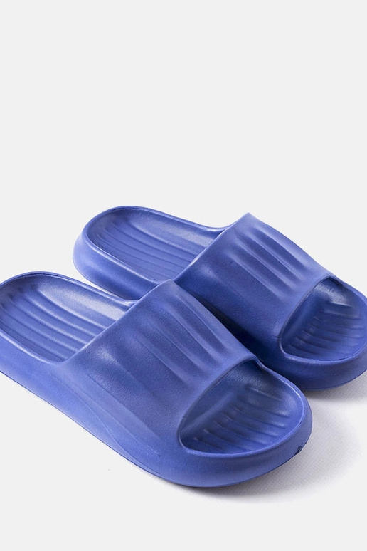 Námornícke modré pánske šľapky Boileau