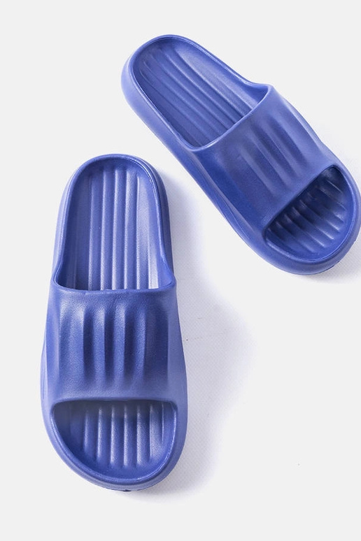 Námornícke modré pánske šľapky Boileau