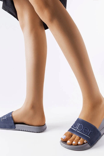 Šedé gumené žabky Azelio 2