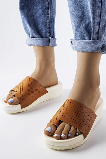 Hnedé sandále Monferrato na...