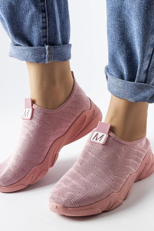 Ružová látková dámska športová obuv...