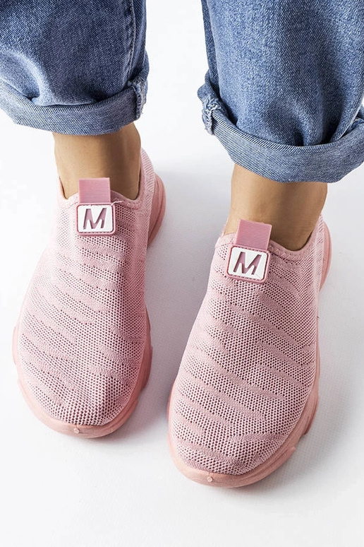 Ružová látková dámska športová obuv...