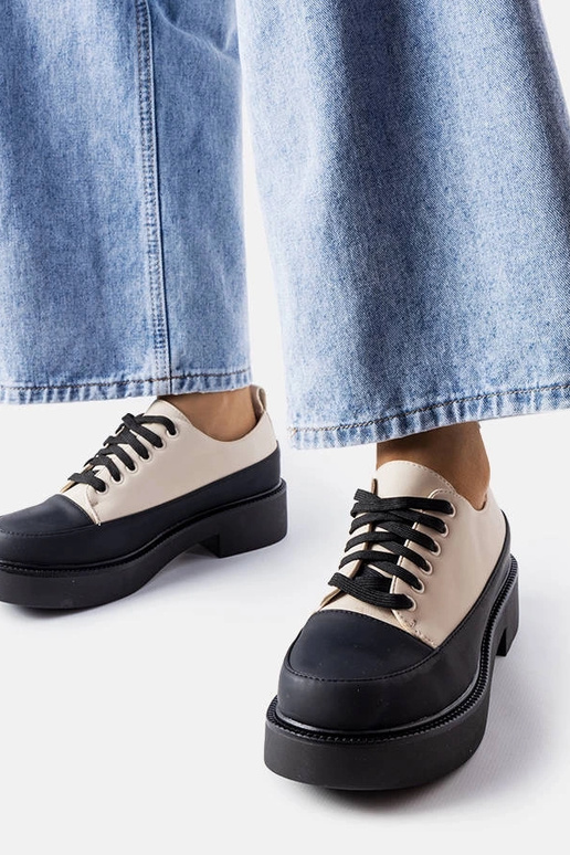 Béžové ploché topánky Merico