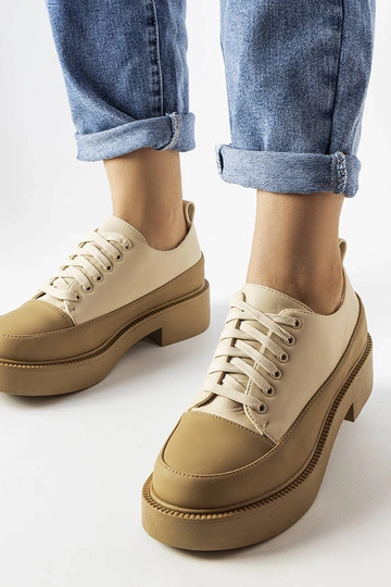 Tmavo béžové ploché topánky... 2