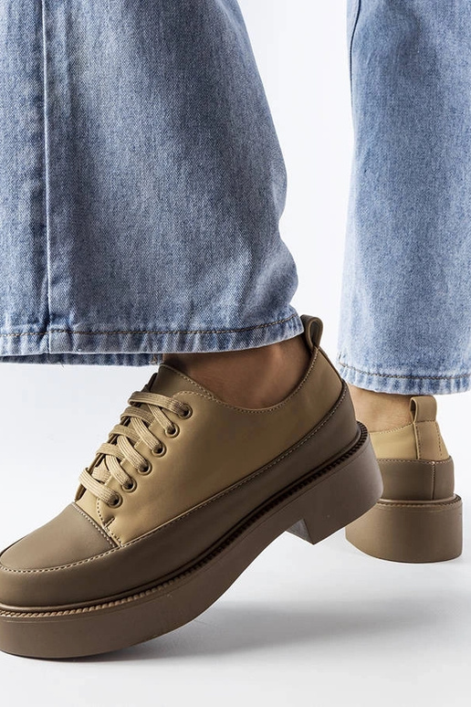 Hnedé ploché topánky Merico