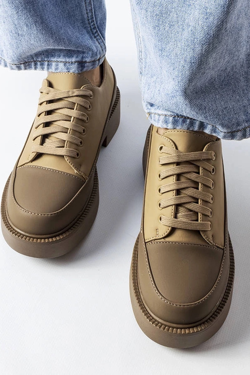 Hnedé ploché topánky Merico