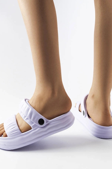 Fialové penové šľapky,... 2