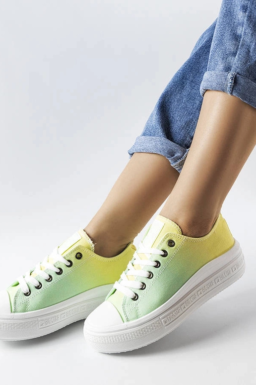 Žlto-zelené tenisky Big Star LL274A186