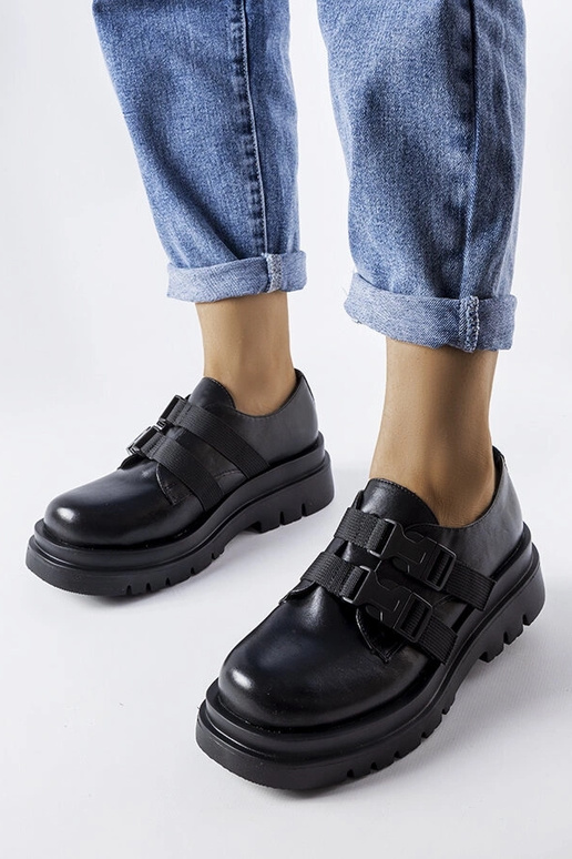 Čierne topánky na platforme Prospero