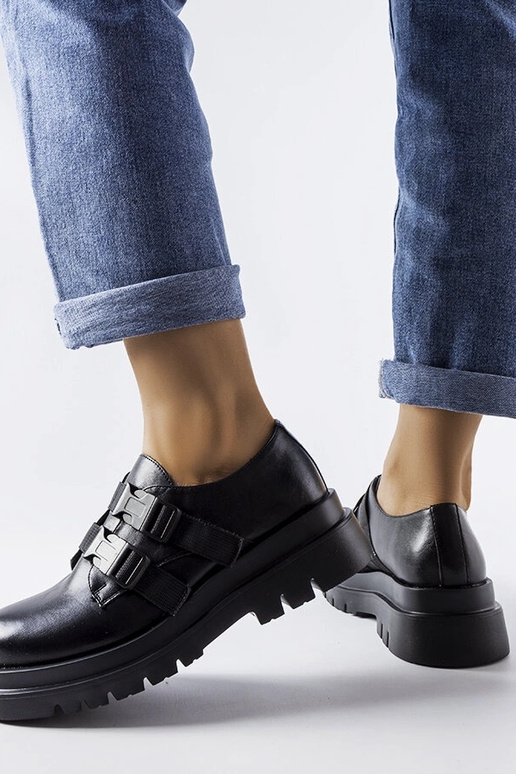 Čierne topánky na platforme Prospero