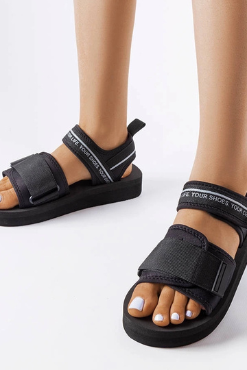 Čierne penové sandále Big... 2