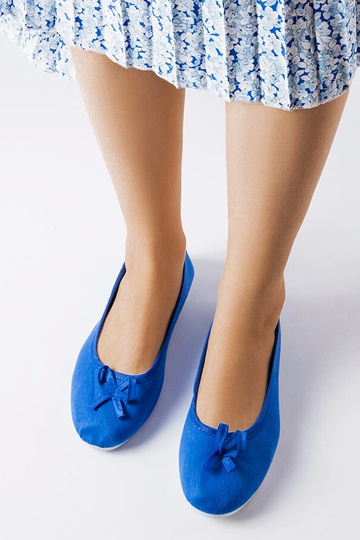 Baletky Gendron Blue Fabric 2