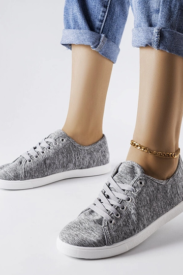 Šedé látkové tenisky Razan