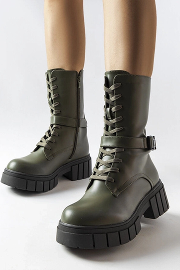 Tmavohnedé pracovné čižmy,...