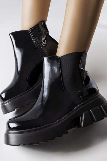 Čierne lakované zimné... 2