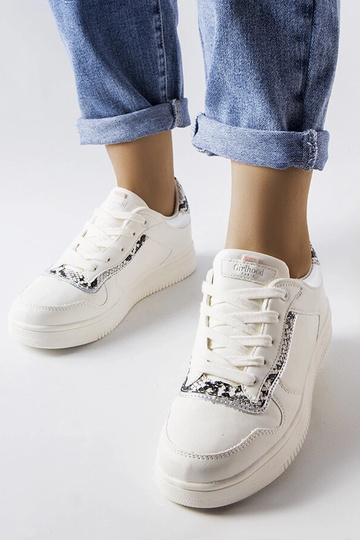 Biele tenisky z ekokože Nelma