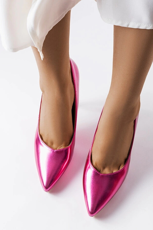 Kristin ružové zrkadlové lodičky