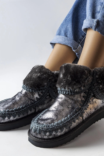 Sivé metalické zimné... 2